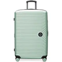 Hauptstadtkoffer Mitte - Großer Koffer mit 4 Doppel-Rollen XL Reisekoffer mit Erweiterung, stabiler Trolley Hartschalenkoffer TSA, 130 L,Mint