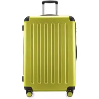 Hauptstadtkoffer - Spree Großer Koffer erweiterbar XL Trolley Aufgabegepäck, Check-In Luggage Hardcase, Reisetrolley 4 Rollen, TSA, 75cm, 119 L,Farn