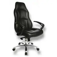 Topstar OFFICE RS1 - Luxus Chefsessel Schwarz Leder