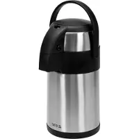 YATO Thermoskanne mit Tropfschutz - 2.2L - Edelstahl
