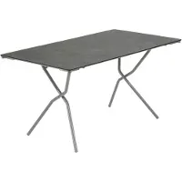 Lafuma Mobilier Rechteckiger Tisch 140x80cm grau
