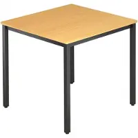 Hjh OFFICE PRO DORAN DQ08 D - Buche 80 x 80 mit Vierkant-Rohr/Schwarz