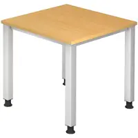 Hjh OFFICE PRO QUEO 8 S - Buche 80 x 80 höhenverstellbar