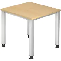 Hjh OFFICE PRO QUEO 8 S - Ahorn 80 x 80 höhenverstellbar