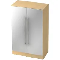 Hjh OFFICE PRO SIGNA G 7550 RE - Ahorn/Silber 3 OH Schrank Relinggriff Kunststoff