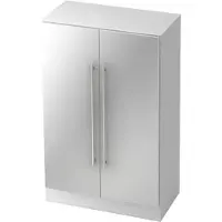 Hjh OFFICE PRO SIGNA G 7550 RE - 3 OH Schrank Relinggriff Kunststoff Weiß/Silber