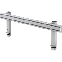 Hjh OFFICE PRO ORG 12 | Orga-Schiene | Alu silber - Silber 120 cm