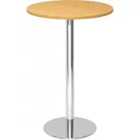 Hjh OFFICE PRO BISTRO H80R C - System Konferenztisch Buche Chrom Ø 80