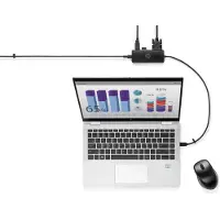 HP USB-C Reisehub G2, USB 3.2 Gen 1 (3.1 Gen 1) Type-C, 90 W, Schwarz, 60 Hz, HDMI, USB 3.2 Gen 1 (3.1 Gen 1) Type-A, VGA, Taiwan