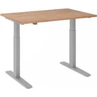 Hjh OFFICE PRO XMKA 12 S - 120 x 80 Nussbaum elektrisch höhenverstellbar