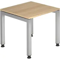 Hjh OFFICE PRO JAVA 8 S - 80 x 80 Eiche höhenverstellbar