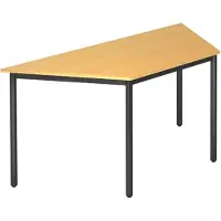 Hjh OFFICE PRO DORAN DRTR D - Buche 160 x 69 mit Rund-Rohr/Schwarz