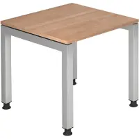 Hjh OFFICE PRO JAVA 8 S - Nussbaum 80 x 80 höhenverstellbar