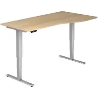 Hjh OFFICE PRO XDSM 18 S - 180 x 100 Eiche elektrisch höhenverstellbar