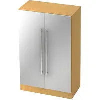 Hjh OFFICE PRO SIGNA G 7550 RE - Buche/Silber 3 OH Schrank Relinggriff Kunststoff