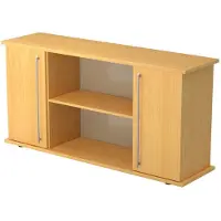 Hjh OFFICE PRO KAPA SB | Sideboard | mit Türen - Buche Sideboard Relinggriff Kunststoff