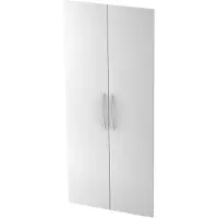 Hjh OFFICE PRO BETA 410T - Weiß 5 OH Paar Türen