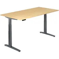 Hjh OFFICE PRO XBHM 2E GG - Ahorn 200 x 100 elektrisch höhenverstellbar