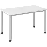 Hjh OFFICE PRO HILO 612 S - h?henverstellbar 120 x 67 Wei?/Silber