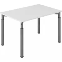 Hjh OFFICE PRO YAMA 12 G | 120x80 - 120 x 80 höhenverstellbar Grau/Graphit