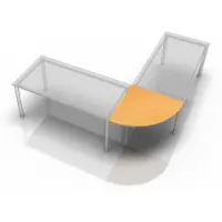 Hjh OFFICE PRO XBE91 G - Eckwinkel rund 80x80 Buche