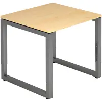 Hjh OFFICE PRO REGO 8 G - 80 x 80 höhenverstellbar Ahorn/Graphit