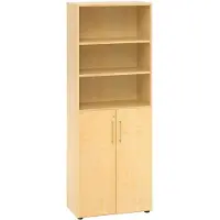 Hjh OFFICE PRO BETA 9 | Kombischrank mit Türen | 6 OH - Ahorn