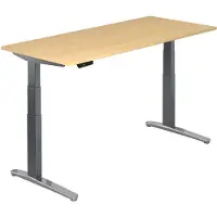 Hjh OFFICE PRO XBHM 19 GC - Ahorn 180 x 80 elektrisch höhenverstellbar