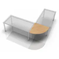Hjh OFFICE PRO XBE91 S - Eckwinkel rund 80x80 Eiche