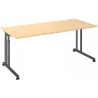 Hjh OFFICE PRO ZENO 19 G | 180x80 - 180 x 80 h?henverstellbar Ahorn/Graphit