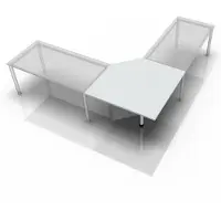 Hjh OFFICE PRO LT12 G - Trapezplatte 120x120 Grau