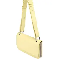 Marc O'Polo Leder Umhängetasche Schultertasche Lindsey Crossbody Bag Lemon Sorbet gelb