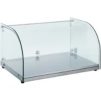 CombiSteel Gastro-Präsentationsvitrine 25 Liter 554x376x305 mm mit gekrümmter Scheibe