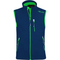 TROLLKIDS Kinder Trollfjord Softshellweste navy/light green 104