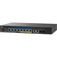 Cisco Small Business SG350X-8PMD - Switch - managed - 8 x 10/100/1000/2.5G (PoE+) + 2 x 10 Gigabit Ethernet / 10 Gigabit Ethernet SFP+ - an Rack montierbar - PoE+ (240 W)
