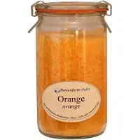 Kerzenfarm Duftkerze im XL-Weckglas, Orange, 100% pflanzliches Stearin, , mit reinen ätherischen Ölen, Brenndauer ca. 40h