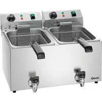 Bartscher Fritteuse SNACK IV Plus, Fritteuse aus Edelstahl, 1 Stück