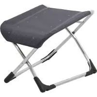 Crespo Hocker/Beinauflage Compact klappbar, silber/anthrazit