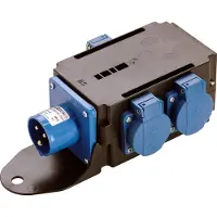 As Schwabe as-Schwabe MIXO Stromverteiler 230V 16A CEE-Stecker auf 3x Schukosteckdose IP44