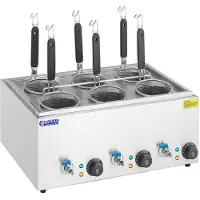 Royal Catering B-Ware Nudelkocher mit 6 Körben - Temperatur: 30 - 110 °C RC-PM006