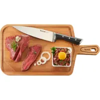 Tefal Kochmesser Ice Force K23202, 20cm, Edelstahlklinge, ergonomischer ABS Griff, spülmaschinengeeignet