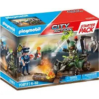 Playmobil City Action 70817 Starter Pack Polizei: Gefahrentraining