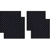 DDDDD Kombi-Set Barbeque Anthracite 2 Küchentücher + 2 Geschirrtücher-60 x 65 cm
