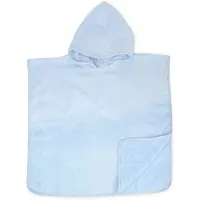 The One Towelling Kinder Baby Poncho Baby-Badetuch Baby Poncho light blue one size
