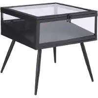 Mica Decorations Mica Beistelltisch Glenn schwarz, 38 x 40,5 x 38 cm GLO660353313