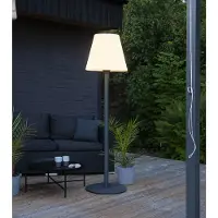 Star Trading LED Gartenlampe Kreta 184 cm außen grau