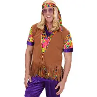 E-Carnavalskleding.nl Hippie-Fransenweste für Herren