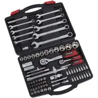 VARO KREATOR Steckschlüsselsatz 1/2" 1/4" im Koffer- 81 Teile Drehmomentschlüssel