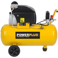 Powerplus Lubricated 1500w - 50l Air Compressor Golden One Size / EU Plug