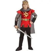 Widmann KÖNIG ARTHUR (Karack, Hose, Stiefelüberzieher, Krone, Umhang), 140 cm / 8-10 Years